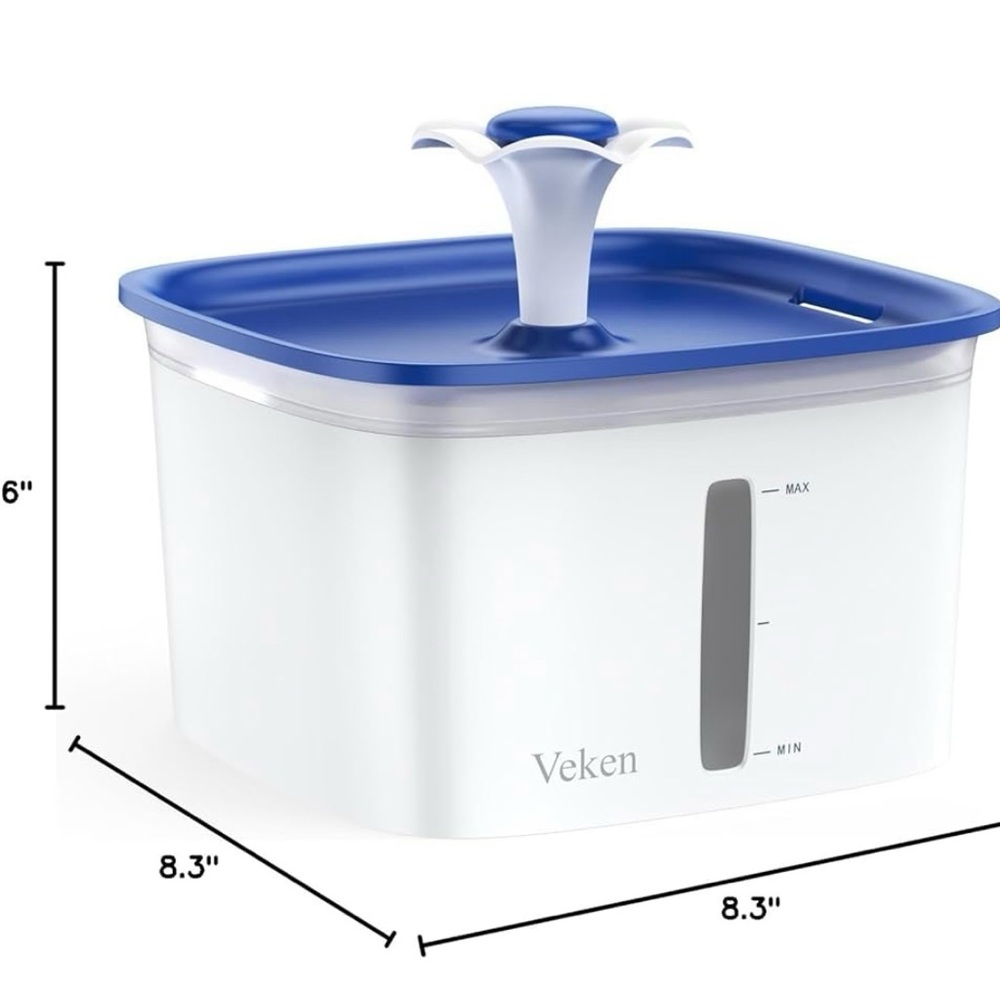 VEKEN | NIB Dog or Cat Water Fountain with Extra Filters and Mat 🐾